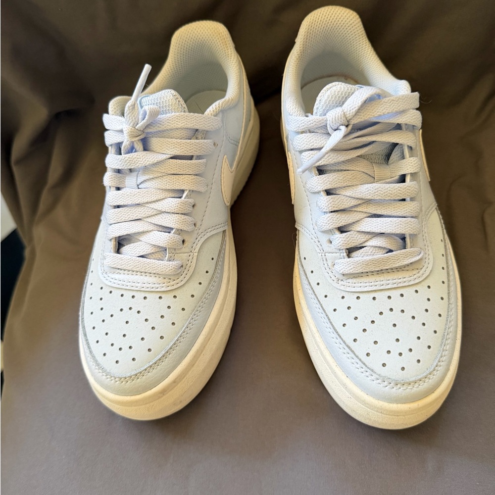 Nike Low-Top Platform Sneakers - Light Blue/White - Picture 2 of 7